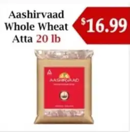 Atiya's Fresh Farm Aashirvaad Whole Wheat Atta offer