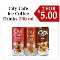 Atiya's Fresh Farm City Cafe Ice Coffee Drinks offer