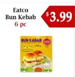 Atiya's Fresh Farm Eatco Bun Kebab offer