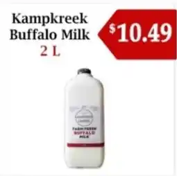 Atiya's Fresh Farm Kampkreek Buffalo Milk offer