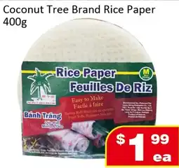 Jian Hing Supermarket Coconut Tree Brand Rice Paper offer