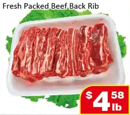 Jian Hing Supermarket Fresh Packed Beef Back Rib offer