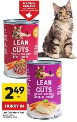 Giant Tiger Lean Cuts wet cat food offer