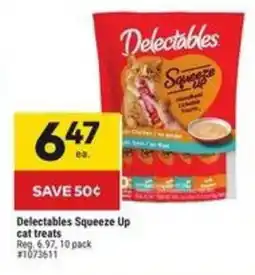 Giant Tiger Delectables Squeeze Up cat treats offer