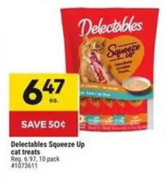 Giant Tiger Delectables Squeeze Up cat treats offer