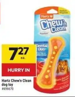 Giant Tiger Hartz Chew'n Clean dog toy offer