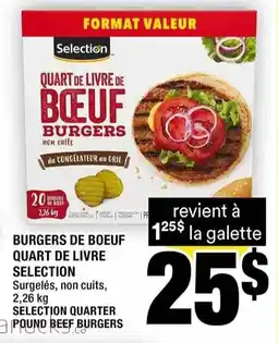 Super C Selection quarter pound beef burgers offer