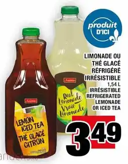 Super C Irrésistible refrigerated lemonade or iced tea offer
