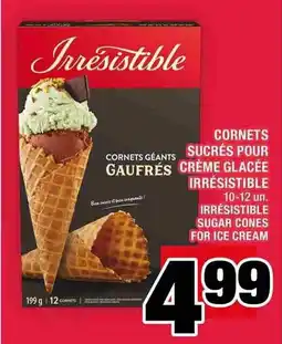 Super C Irresistible sugar cones for ice cream offer