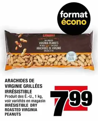 Super C Irrésistible dry roasted virginia peanuts offer
