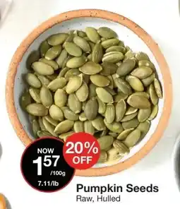 Bulk Barn Pumpkin Seeds Raw, Hulled offer