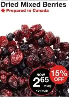 Bulk Barn Dried Mixed Berries offer