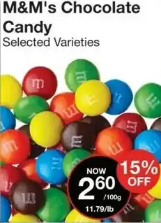 Bulk Barn M&M's Chocolate Candy offer