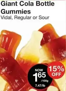Bulk Barn Giant Cola Bottle Gummies offer
