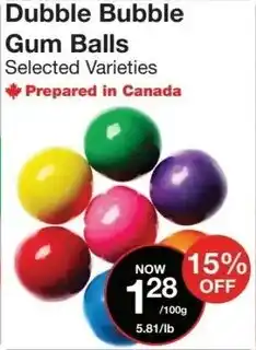 Bulk Barn Dubble Bubble Gum Balls offer