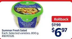 Walmart Summer Fresh Salad offer