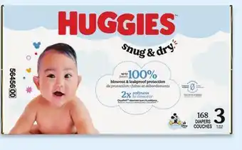 Walmart Huggies Snug & Dry Mega Colossal Pack Diapers offer