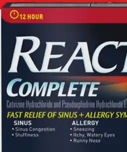 Walmart Reactine Allergy Complete Sinus + Allergy 30s offer