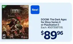 Walmart DOOM: The Dark Ages for Xbox Series X offer