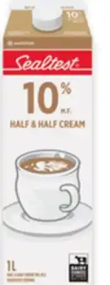 Walmart Sealtest 5% or 10% Cream offer