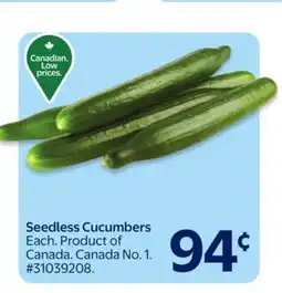 Walmart Seedless Cucumbers offer