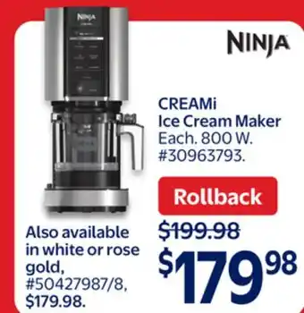 Walmart CREAMi Ice Cream Maker offer