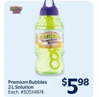 Walmart Premium Bubbles 2 L Solution offer