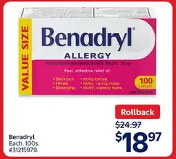 Walmart Benadryl offer