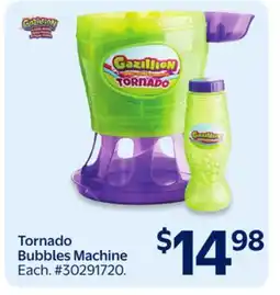 Walmart Tornado Bubbles Machine offer