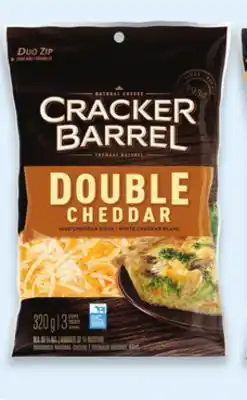 Walmart Cracker Barrel Cheese Block 400g or Shreds 320g offer