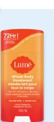 Walmart Lume Whole Body Deodorant Stick 75 g offer