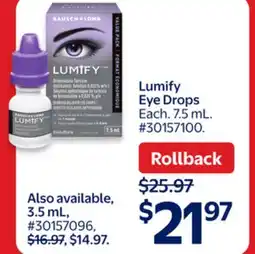 Walmart Lumify Eye Drops offer