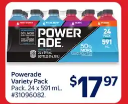 Walmart Powerade Variety Pack Sports drink offer