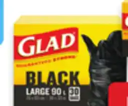 Walmart Glad Black Garbage Bags offer