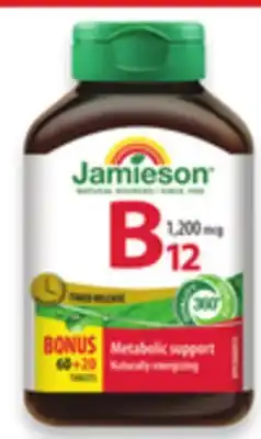 Walmart Jamieson Calcium Magnesium +D3 or Vitamin D12 offer