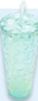 Walmart Textured Tumbler with Straw offer
