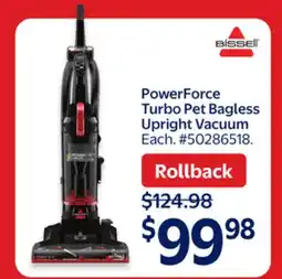 Walmart PowerForce Turbo Pet Bagless Upright vacuum offer