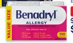 Walmart Benadryl 100s Allergy Relief offer