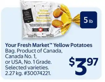 Walmart Your Fresh Market Yellow Potatoes offer
