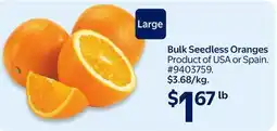 Walmart Bulk Seedless Oranges offer