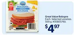 Walmart Great Value Bologna offer