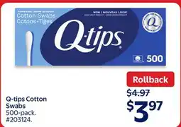Walmart Q-tips Cotton Swabs offer
