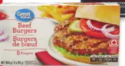 Walmart Great Value Beef or Chicken Burgers or Fully Cooked pork Back Ribs offer
