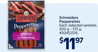 Walmart Schneiders Pepperettes offer