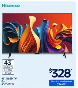 Walmart 43 QLED TV offer
