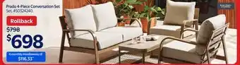 Walmart Prado 4-Piece Conversation Set offer