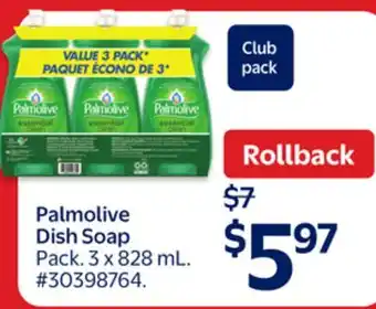 Walmart Palmolive Dish Soap offer