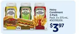 Walmart Heinz Condiment 3-Pack offer