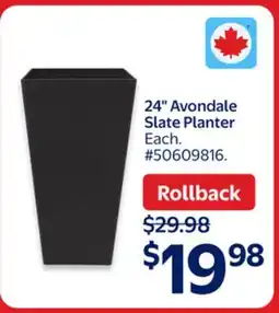 Walmart 24 Avondale Slate Planter offer