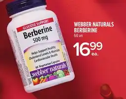 Metro WEBBER NATURALS BERBERINE offer